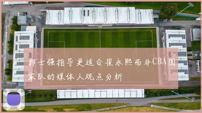 郭士强指导更适合崔永熙而非CBA国家队的媒体人观点分析